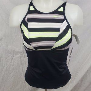 Nike striped swim suit women's one piece 8.1 size Small . with tags